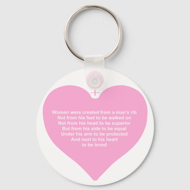 Woman Created Keychain (Front)