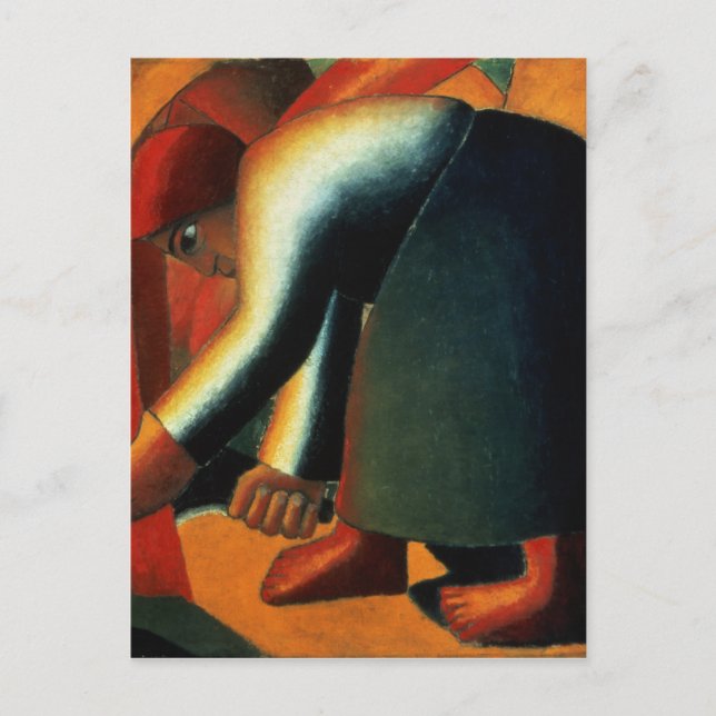 Woman Cutting, c.1900 Postcard (Front)