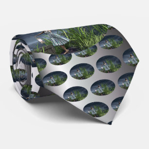 Woman Dancing by the Sea Neck Tie