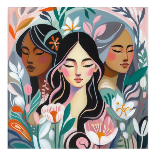 Woman day acrylic print (Front)