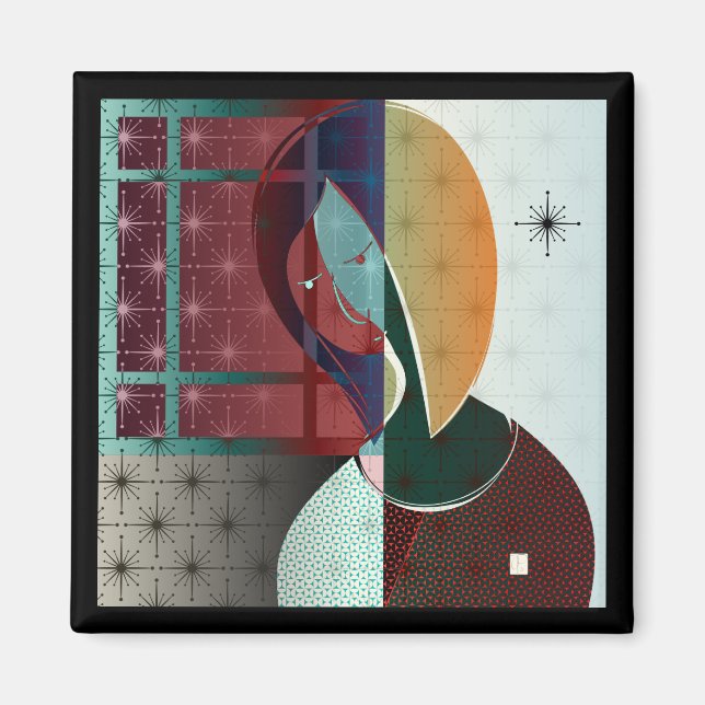 Woman Daydream Magnet (Front)