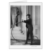 Woman Dressed as Man with Bicycle (Front)