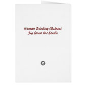 Woman Drinking Abstract Cubism (Back)