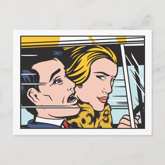 Woman Driver Postcard (Front)