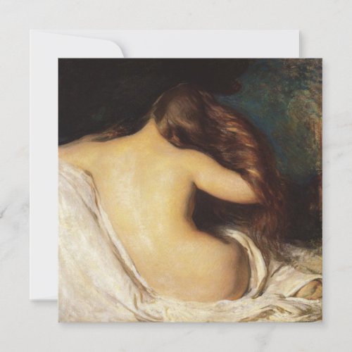 Woman Drying Her Hair by Joseph DeCamp Card