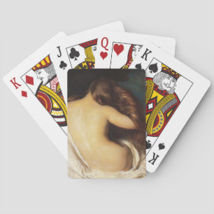 Woman Drying Her Hair (by Joseph DeCamp) Poker Cards