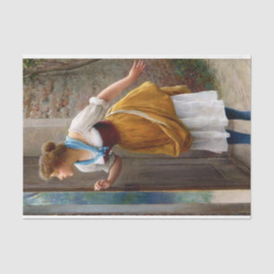 Woman Eavesdropping (by Eugene de Blaas) Tissue Paper