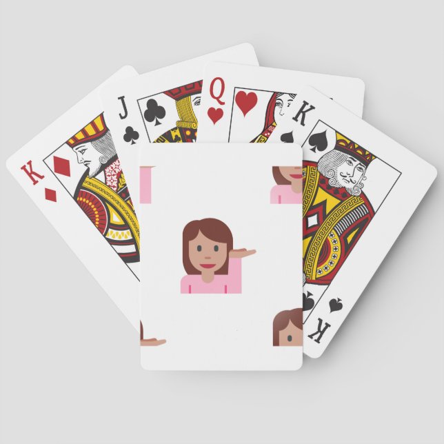 woman emoji poker cards (Back)