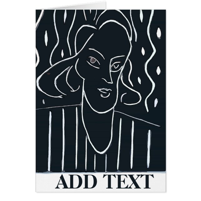 Woman Face Black & White (Front)