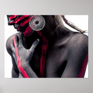 woman, female, portrait, model, art poster