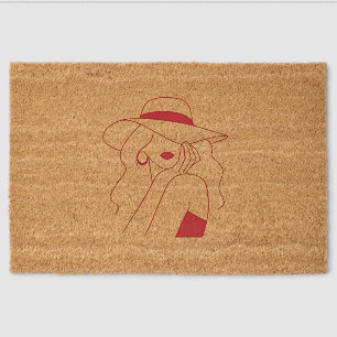 Woman Fiber Doormat