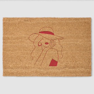 Woman Fiber Doormat