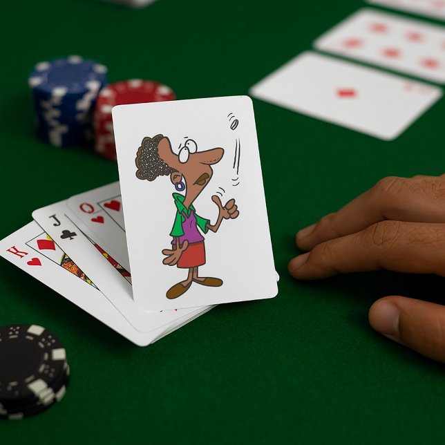 Woman Flipping A Coin Poker Cards (Creator Uploaded)