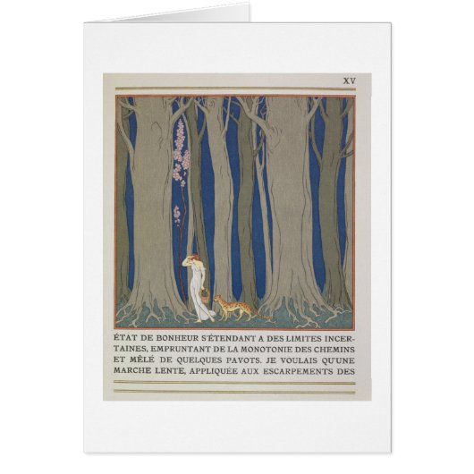 Woman followed by a Leopard, illustration from 'Le (Front)