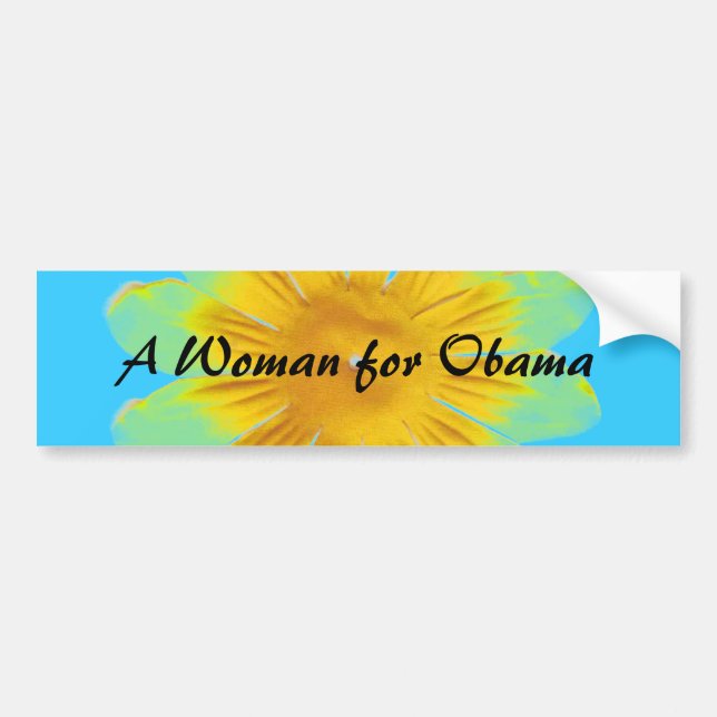 Woman for Obama bumper stcker Bumper Sticker (Front)