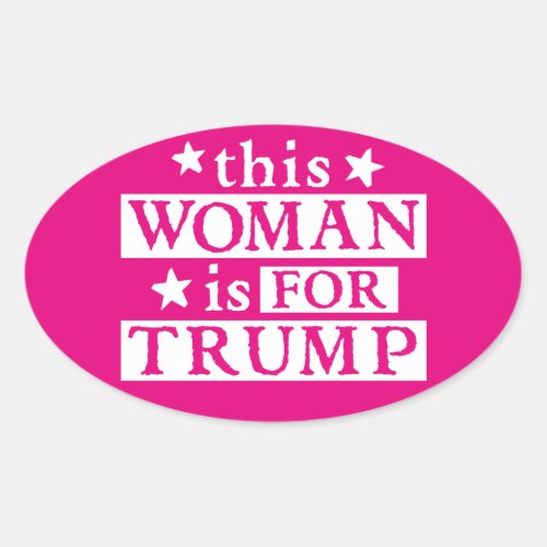 Woman for TRUMP Stickers