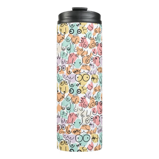 woman fun gift thermal tumbler (Front)