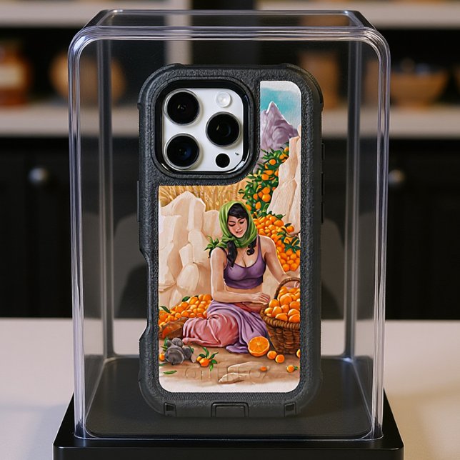 Woman Gathering Oranges in Mountains Otterbox iPhone Case (Creator Uploaded)