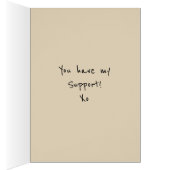 Woman getting a hand (help) cards (Inside (Right))