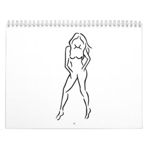 Woman girl calendar