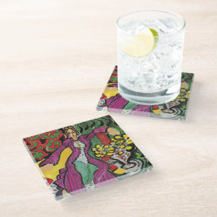 Woman Glass Coaster