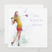 WOMAN GOLFER (Front/Back)