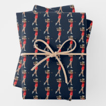 Basketball Player Slam Symbology Wrapping Paper Sheets