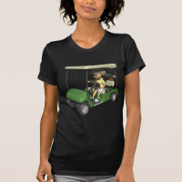 Woman Golfer Cart T-Shirt