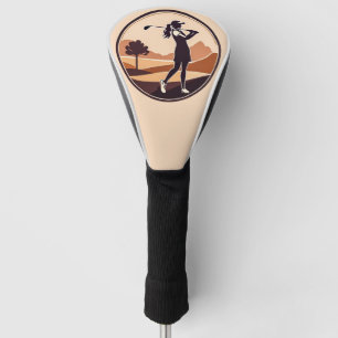 Woman Golfer Design Golf Head Cover