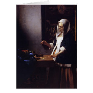 Woman Holding a Balance