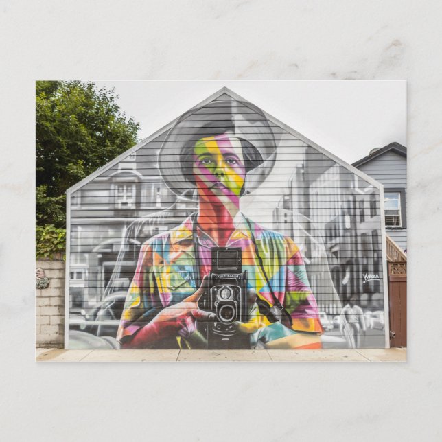 Woman Holding Camera (Chicago, IL) Postcard (Front)