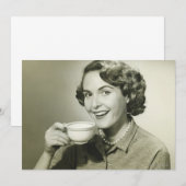 Woman Holding Cups (Front/Back)
