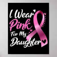 Woman I Wear Pink For My Daughter Breast Cancer Aw
