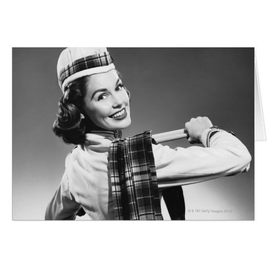 Woman in a Cap Cards (Front Horizontal)