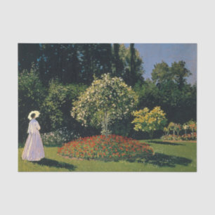Woman in a Garden by Claude Monet Tissue Paper