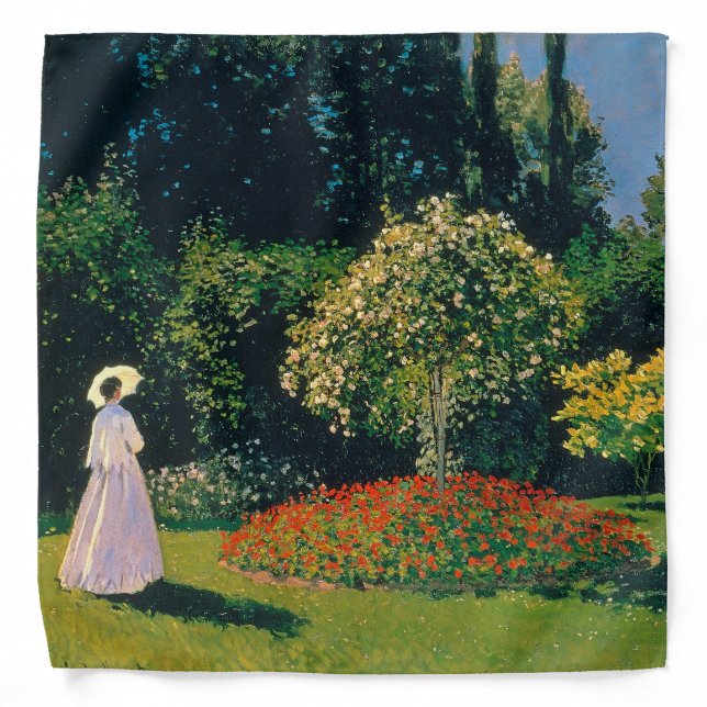 Woman in a Garden, Monet Bandana (Front)
