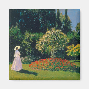 Woman in a Garden, Monet Magnet
