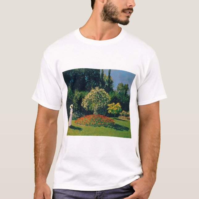 Woman in a Garden, Monet T-Shirt (Front)