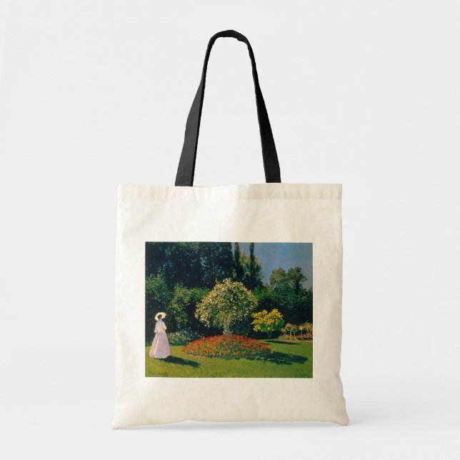 Woman in a Garden, Monet Tote Bag (Front)
