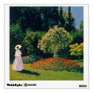 Woman in a Garden, Monet Wall Decal