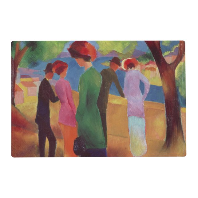Woman in a Green Jacket, 1913 Placemat (Front)
