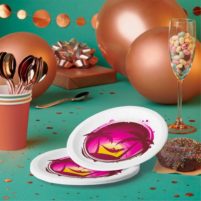 Woman In A Hammock Paper Plates (Creator Uploaded)