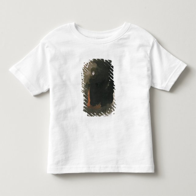Woman in a red dress (w/c on paper) toddler t-shirt (Front)
