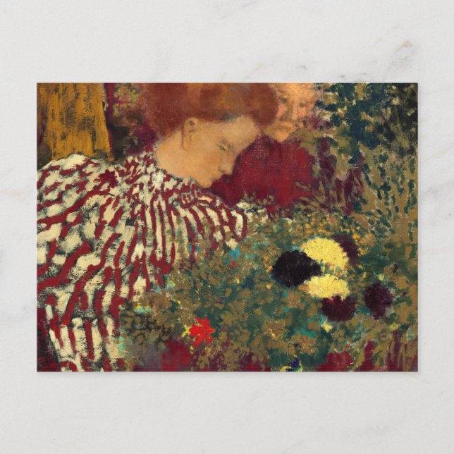 Woman in a Striped Dress, 1895 by Edouard Vuillard Postcard (Front)
