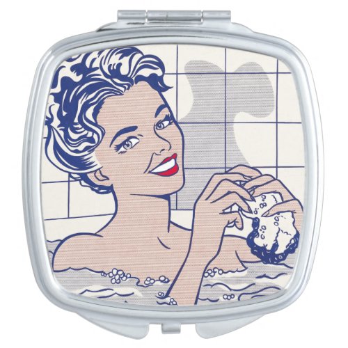 Woman in Bath _ Lichtenstein _ Vintage Pop Art Vanity Mirror