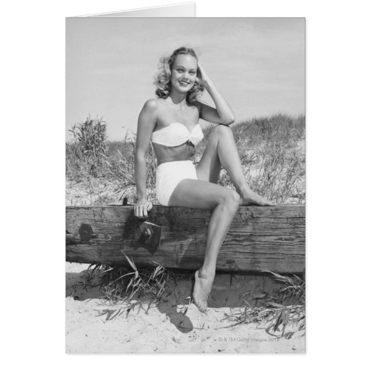 Woman in Bikini Cards (Front)
