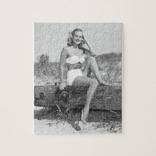 Woman in Bikini Jigsaw Puzzle