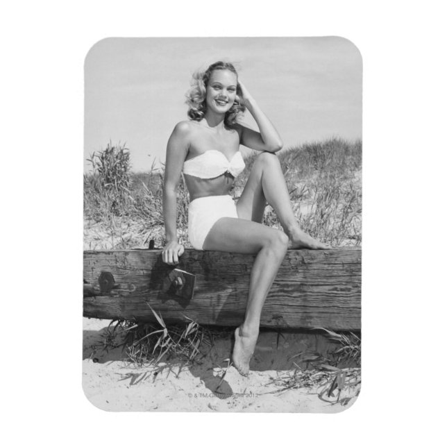 Woman in Bikini Magnet (Vertical)
