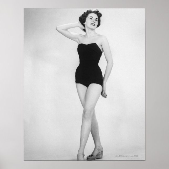 Woman in Black Corset Poster (Front)