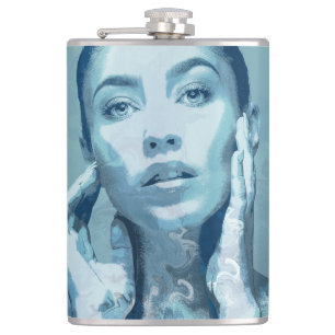 "Woman in Blue" Flask
